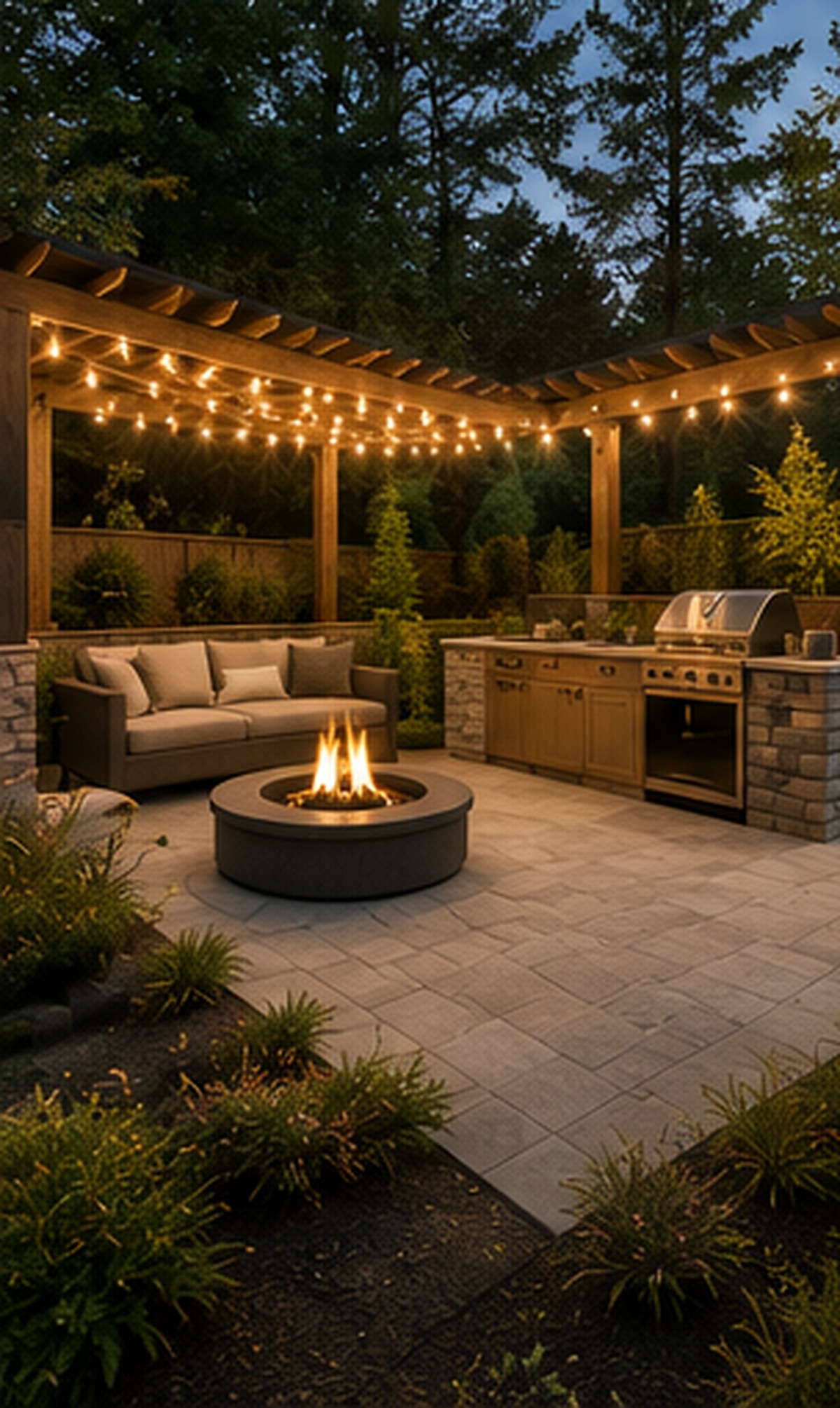 Backyard outdoor living