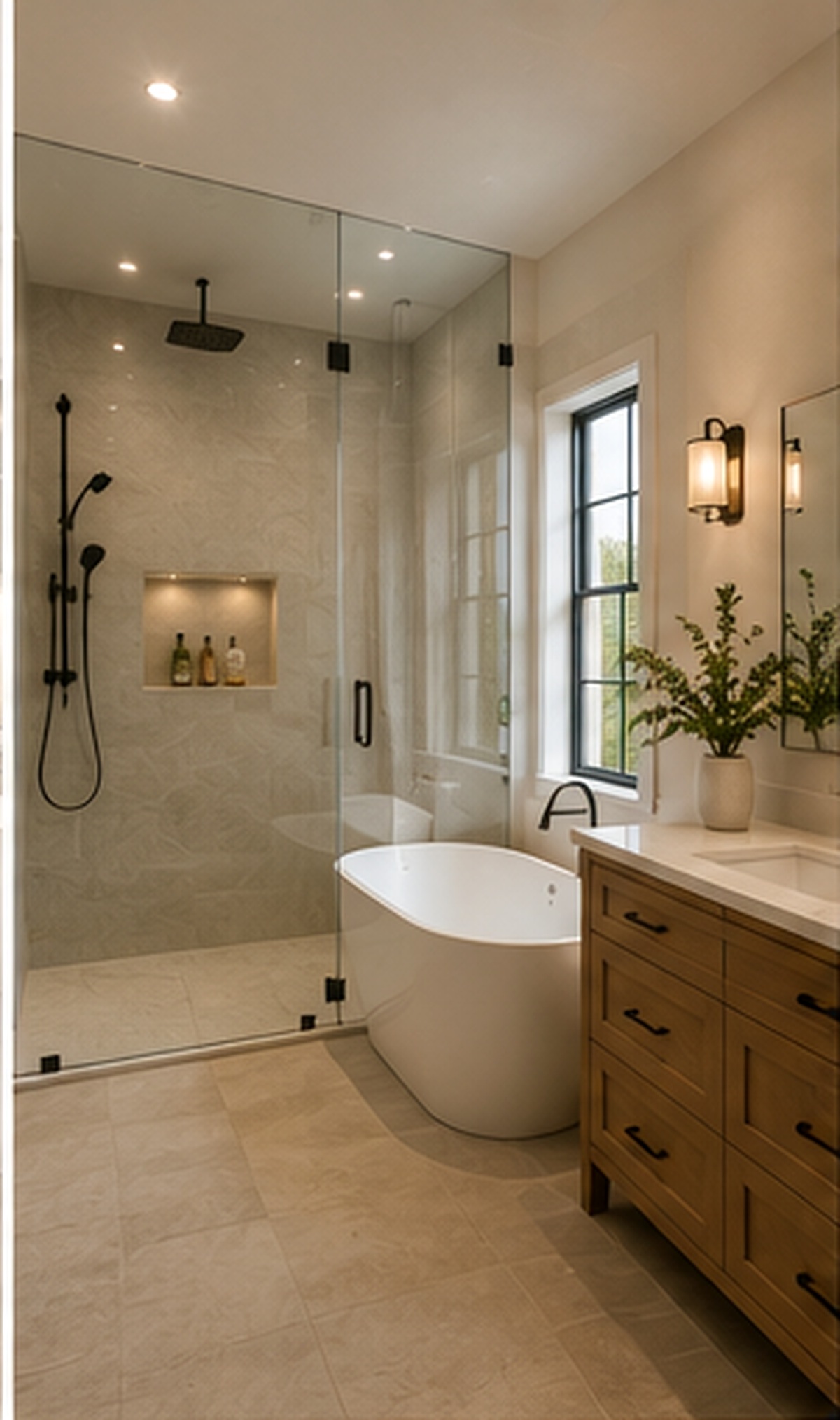 Luxury spa bathroom
