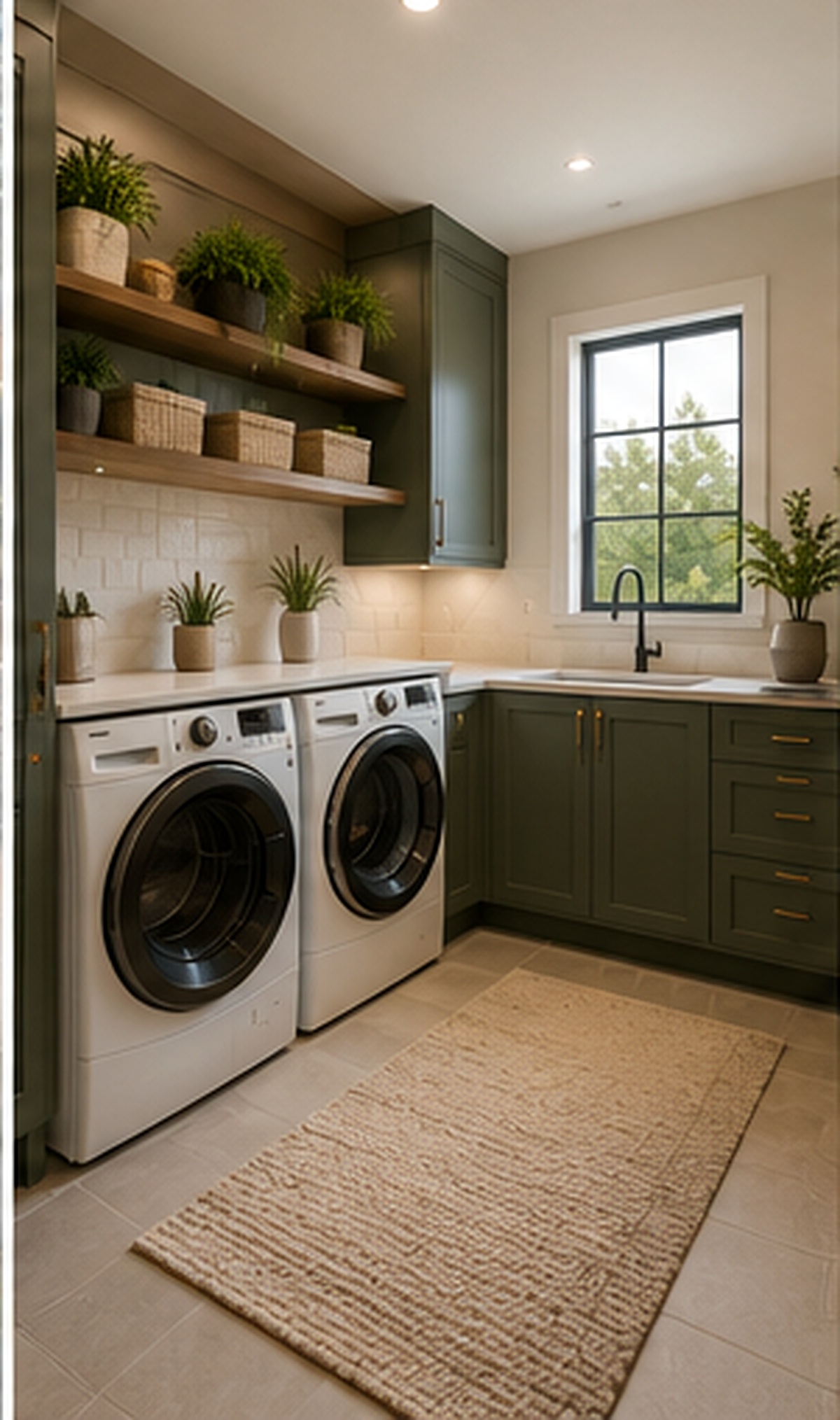 Designer laundry room