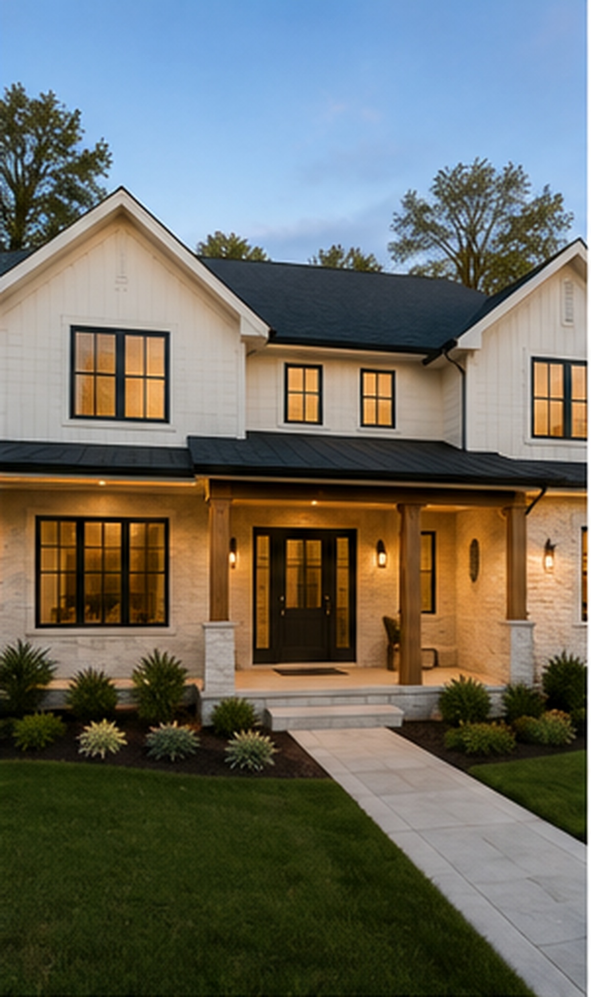 Modern farmhouse exterior